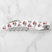 Mechanischer Halbmond mit Rote Rosen Kellnermesser (Rückseite)