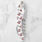 Mechanischer Halbmond mit Rote Rosen Kellnermesser (Rückseite)