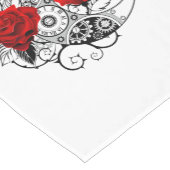 Mechanischer Halbmond mit Rote Rosen Kurzer Tischläufer (Ecke)