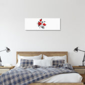Mechanischer Halbmond mit Rote Rosen Leinwanddruck (Insitu (Schlafzimmer))