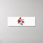 Mechanischer Halbmond mit Rote Rosen Leinwanddruck (Vorderseite)