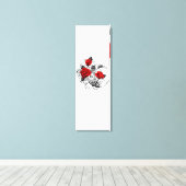 Mechanischer Halbmond mit Rote Rosen Leinwanddruck (Insitu (Holzboden))