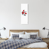 Mechanischer Halbmond mit Rote Rosen Leinwanddruck (Insitu (Schlafzimmer))