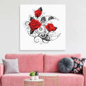 Mechanischer Halbmond mit Rote Rosen Leinwanddruck (Insitu (Wohnzimmer))