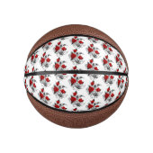 Mechanischer Halbmond mit Rote Rosen Mini Basketball (Vorderseite)