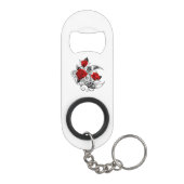 Mechanischer Halbmond mit Rote Rosen Mini Flaschenöffner (Rückseite)