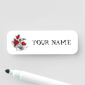 Mechanischer Halbmond mit Rote Rosen Namensschild (Beispiel)