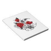 Mechanischer Halbmond mit Rote Rosen Notizblock (angewinkelt)
