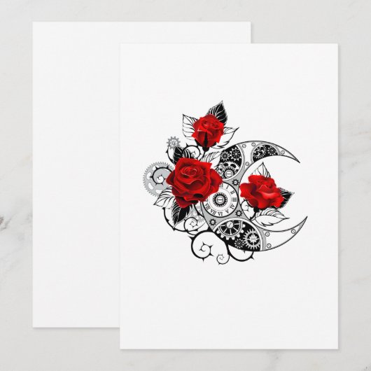 Mechanischer Halbmond mit Rote Rosen Programm (Vorne/Hinten)