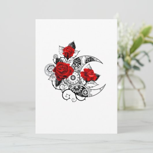 Mechanischer Halbmond mit Rote Rosen Programm (Stehend Vorderseite)