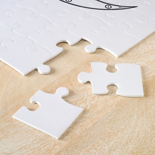 Mechanischer Halbmond mit Rote Rosen Puzzle (Seite)