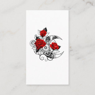 Mechanischer Halbmond mit Rote Rosen Rabattkarte