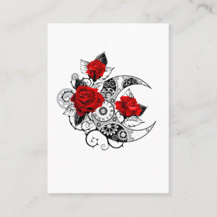 Mechanischer Halbmond mit Rote Rosen Rabattkarte