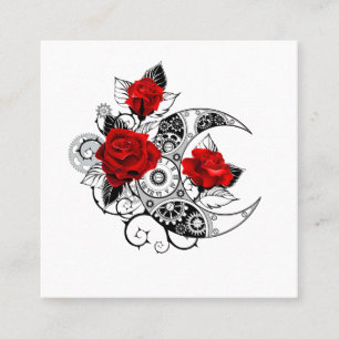 Mechanischer Halbmond mit Rote Rosen Rabattkarte