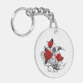 Mechanischer Halbmond mit Rote Rosen Schlüsselanhänger (Vorderseite links)