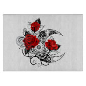 Mechanischer Halbmond mit Rote Rosen Schneidebrett (Vorderseite)