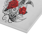 Mechanischer Halbmond mit Rote Rosen Schneidebrett (Ecke)