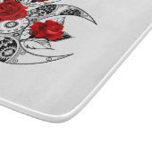 Mechanischer Halbmond mit Rote Rosen Schneidebrett (Ecke)