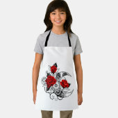 Mechanischer Halbmond mit Rote Rosen Schürze (Insitu)