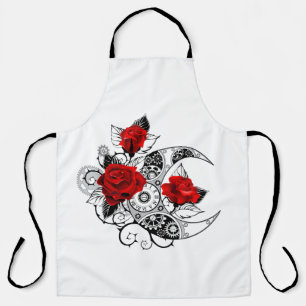 Mechanischer Halbmond mit Rote Rosen Schürze