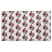 Mechanischer Halbmond mit Rote Rosen Stoff (Fat Quarter (45,7 x 55,9 cm))