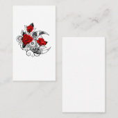Mechanischer Halbmond mit Rote Rosen Telefonnummerkarte (Vorne/Hinten)