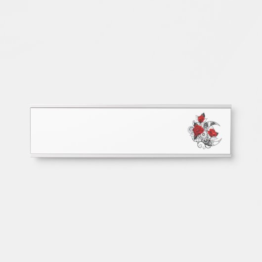 Mechanischer Halbmond mit Rote Rosen Türschild (Vorderseite )