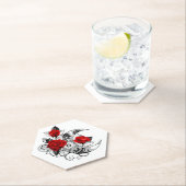 Mechanischer Halbmond mit Rote Rosen Untersetzer (Vor Ort)