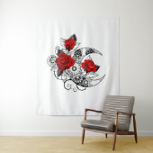 Mechanischer Halbmond mit Rote Rosen Wandteppich (Beispiel)