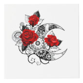 Mechanischer Halbmond mit Rote Rosen Würfel (Rechts)