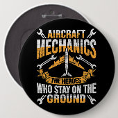 Mechanischer Heldendesign für Luftfahrzeuge eines Button (Vorne & Hinten)