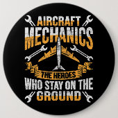 Mechanischer Heldendesign für Luftfahrzeuge eines Button (Vorderseite)