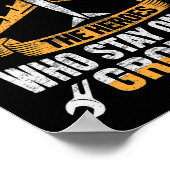 Mechanischer Heldendesign für Luftfahrzeuge eines  Poster (Ecke)