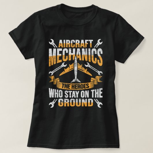 Mechanischer Heldendesign für Luftfahrzeuge eines T-Shirt (Design vorne)