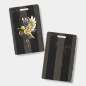 Mechanischer Hummingvogel Ausweis (Vorder- & Rückseite)