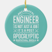 Mechanischer Ingenieur nach der Apokalyptischen Üb Keramik Ornament (Hinten)
