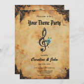 Mechanischer Kleber Einladung (Vorne/Hinten)