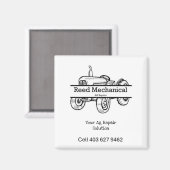 Mechanischer Kühlschrankmagnet von Reed (Vorderseite/Rückseite)