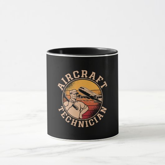 Mechanischer Luftfahrzeugtechniker Luftfahrt Tasse (Zentrum)
