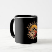Mechanischer Luftfahrzeugtechniker Luftfahrt Tasse (Vorderseite Links)