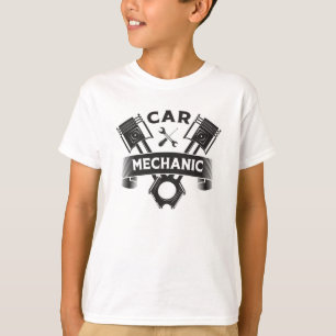 Mechanischer Motor Garage Geschenk Idee T-Shirt