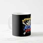 Mechanischer Motor von Autos Mechanik Retro Funny  Kaffeetasse (Vorderseite Links)