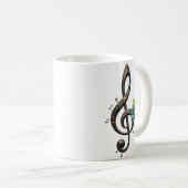 Mechanischer Notenschlüssel Kaffeetasse (VorderseiteRechts)