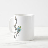 Mechanischer Notenschlüssel Kaffeetasse (Vorderseite Links)
