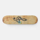 Mechanischer Notenschlüssel Skateboard (Horizontal)