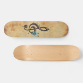 Mechanischer Notenschlüssel Skateboard (Horizontal)