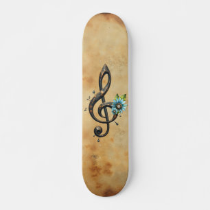 Mechanischer Notenschlüssel Skateboard