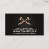 Mechanischer Öffnungswagen Visitenkarte (Rückseite)