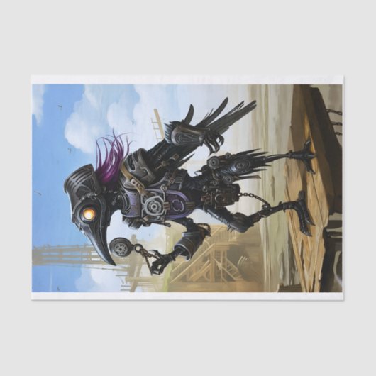 Mechanischer Raps aus druckbarem Steampunk, Verlas Seidenpapier (Vorderseite)