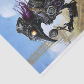 Mechanischer Raps aus druckbarem Steampunk, Verlas Seidenpapier (Ausschnitt)